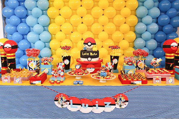 Aniversário de criança com tema Pokémon