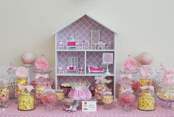 festa infantil casa de bonecas