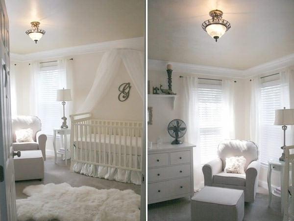 quarto de bebe branco