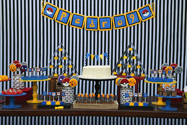 Aniversário com tema Pokémon