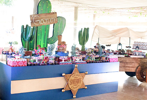 Festa infantil tema cowboy, Ghee banqueteria