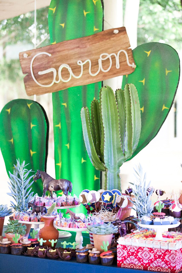Festa infantil tema cowboy, Ghee banqueteria