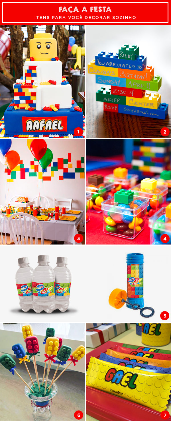 Faça a festa: itens para uma festinha com tema Lego