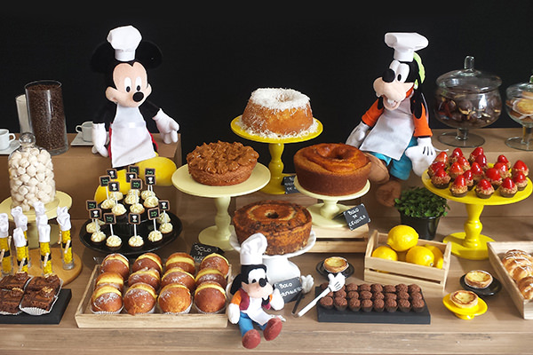 Chá de bebê com tema Padaria do Pateta