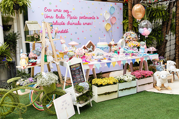 Festinha infantil, Candy colors, Decoração Jazz Assessoria