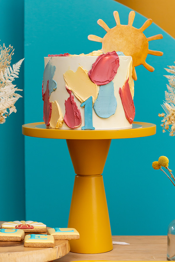 bolo de aniversário sol Fe Lobo