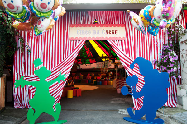 festa aniversário infantil circo decoração bossa nova