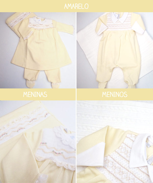 roupa de maternidade amarelo
