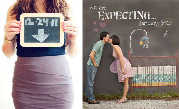 maneiras criativas de anunciar a gravidez