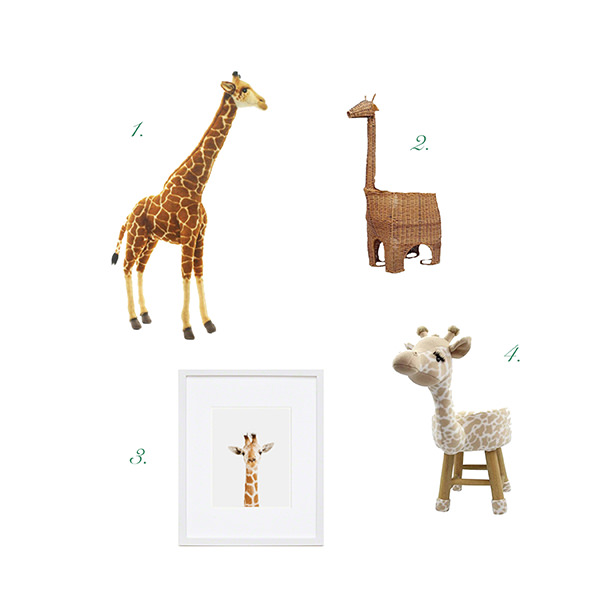 girafas de pelúcia 
