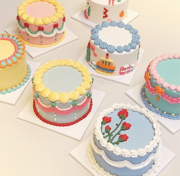 bolos de aniversário coreanos